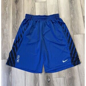Nike Elite Shorts Blue Basketball Training Athletic Dri-Fit Workout Mens XL